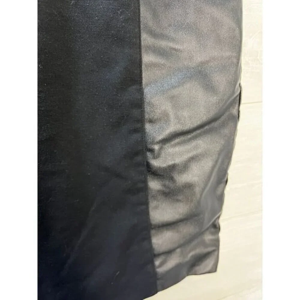 NEW Michael Kors Black and‎ Gray Color Block Pencil Skirt Size 8